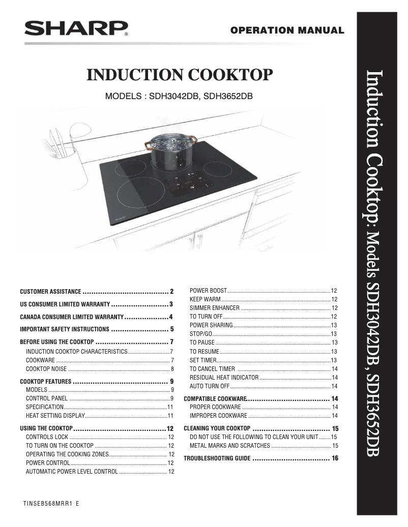 Image de la première page du manuel de l'appareil SDH3652DB