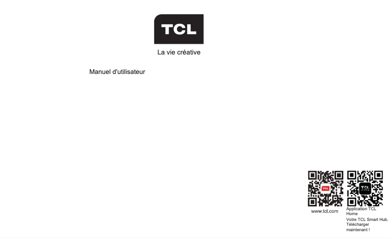 Page 1 de la notice Manuel utilisateur TCL 34R83Q