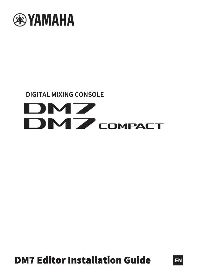 Page 1 de la notice Guide d'installation Yamaha ProVisionaire Control PLUS