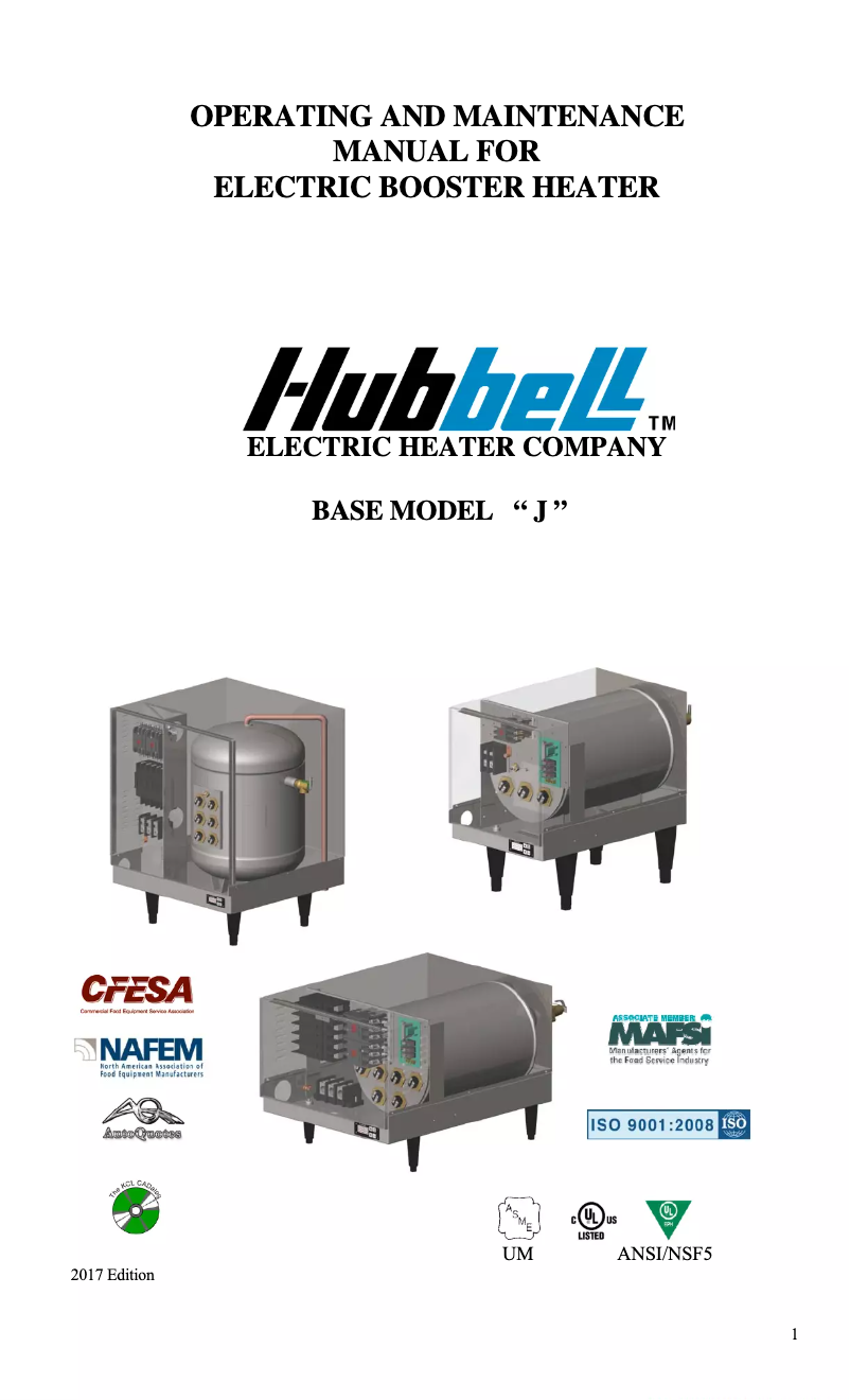 Página 1 del manual Manual de usuario Hubbell J1615T