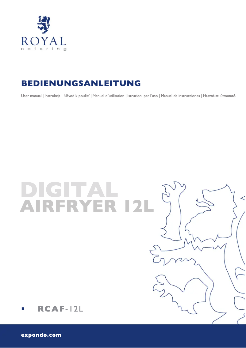 Página 1 del manual Manual de usuario Royal Catering RCAF-12L