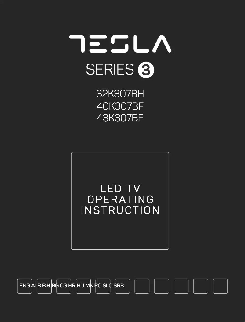 Página 1 del manual Manual de usuario Tesla 40K307BF