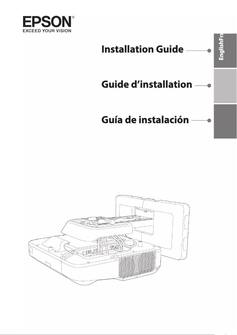 Página 1 del manual Guía de instalación Epson BrightLink Pro 1450Ui