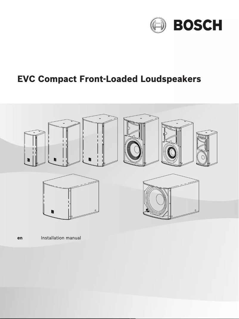 Page 1 de la notice Manuel utilisateur Electro-Voice EVC-1152-64