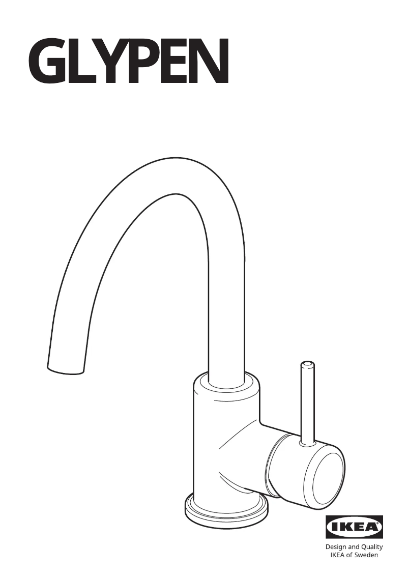 Page 1 de la notice Manuel utilisateur Ikea GLYPEN 305.072.86