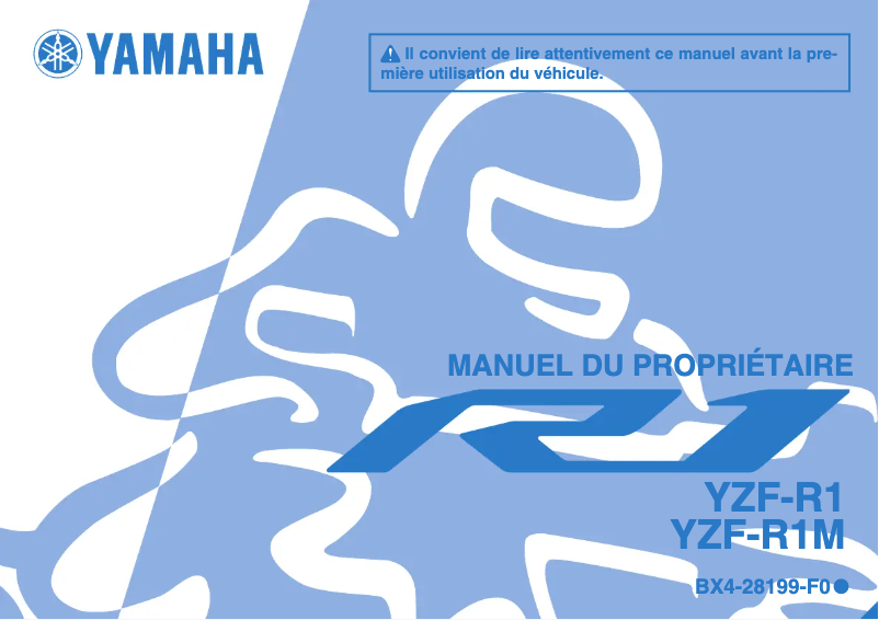 Page 1 de la notice Manuel utilisateur Yamaha YZF-R1 (2017)