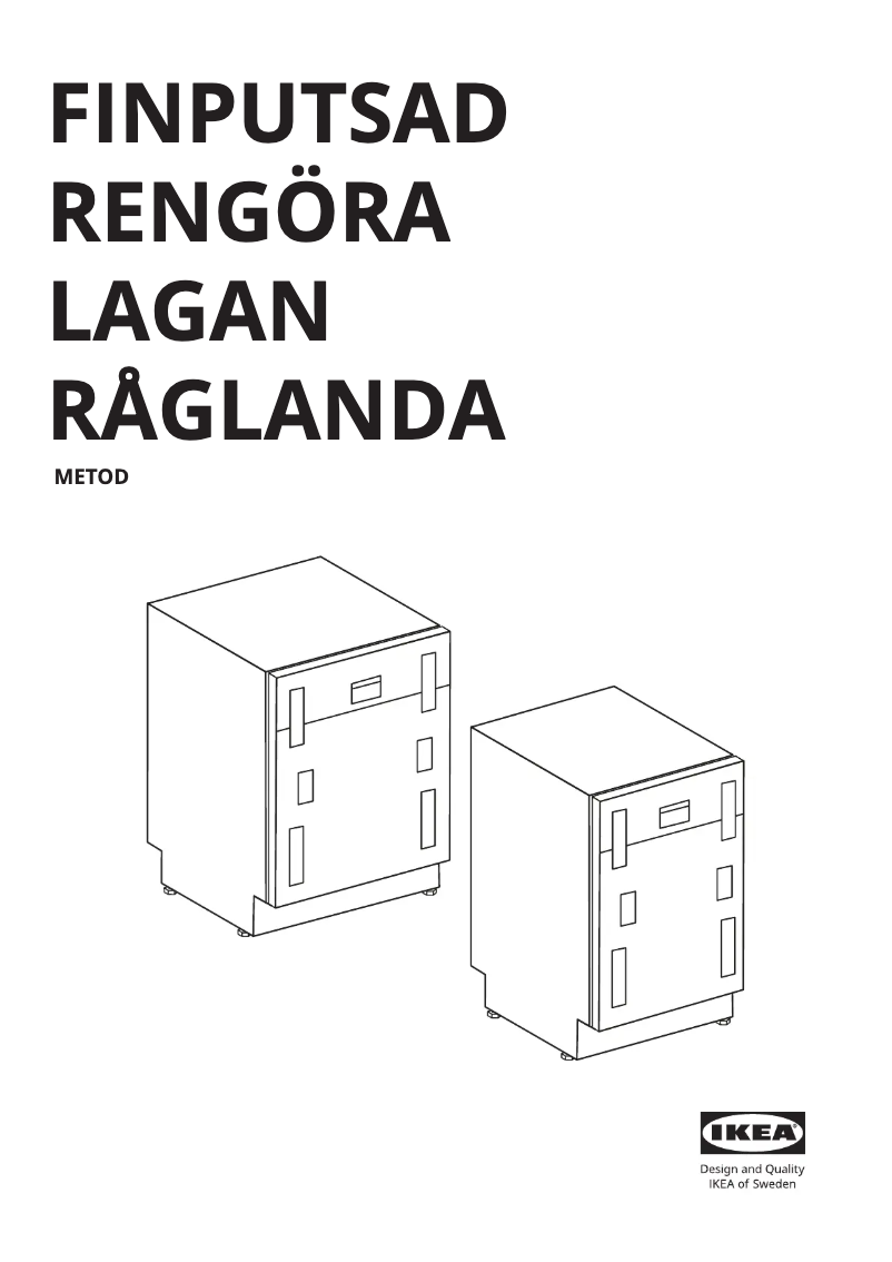 Page 1 de la notice Manuel utilisateur Ikea RÅGLANDA 805.680.36