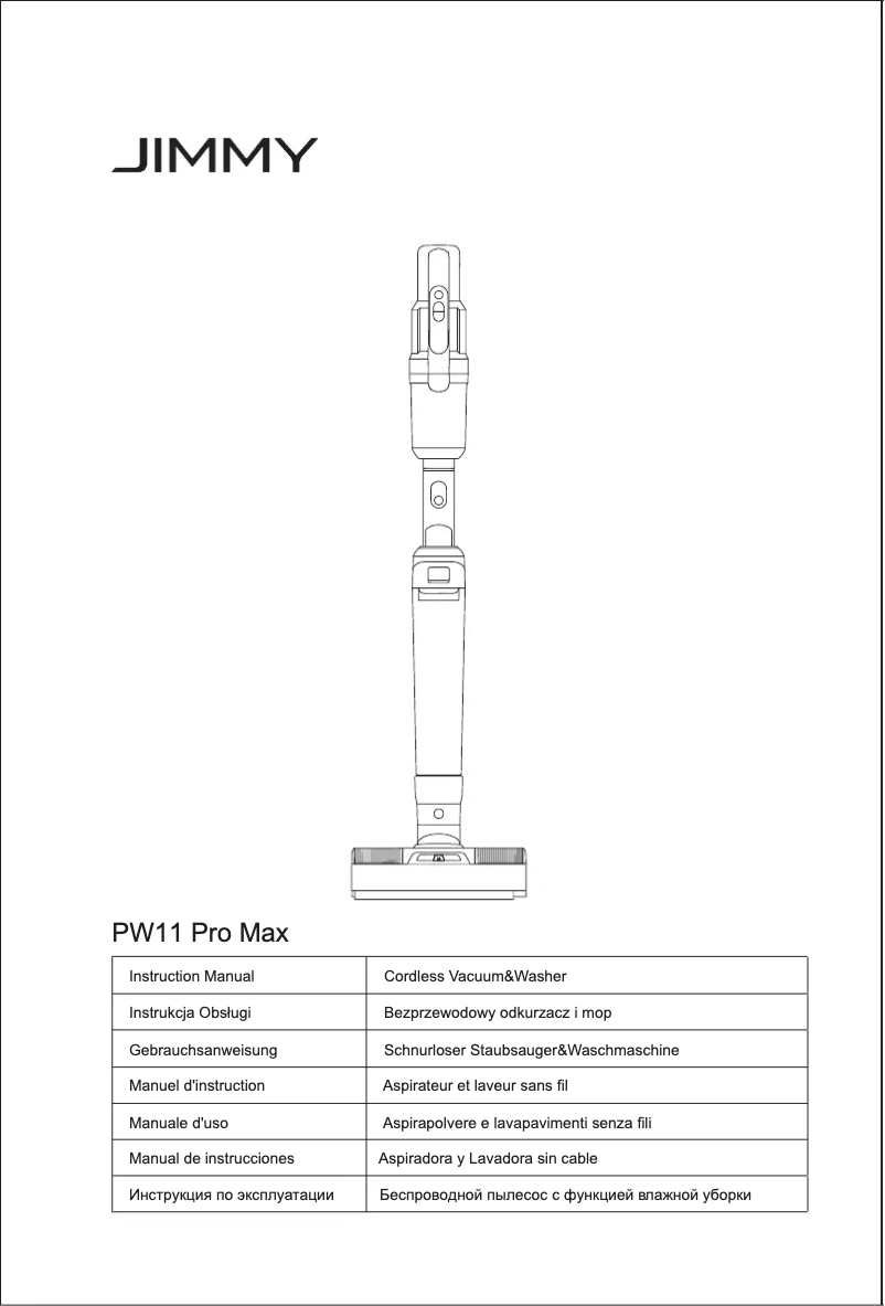 Page 1 de la notice Manuel utilisateur JIMMY PW11 Pro Max