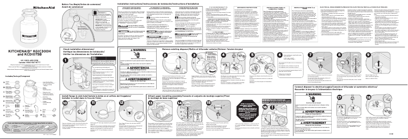 Page 1 de la notice Manuel utilisateur KitchenAid KRFC300H