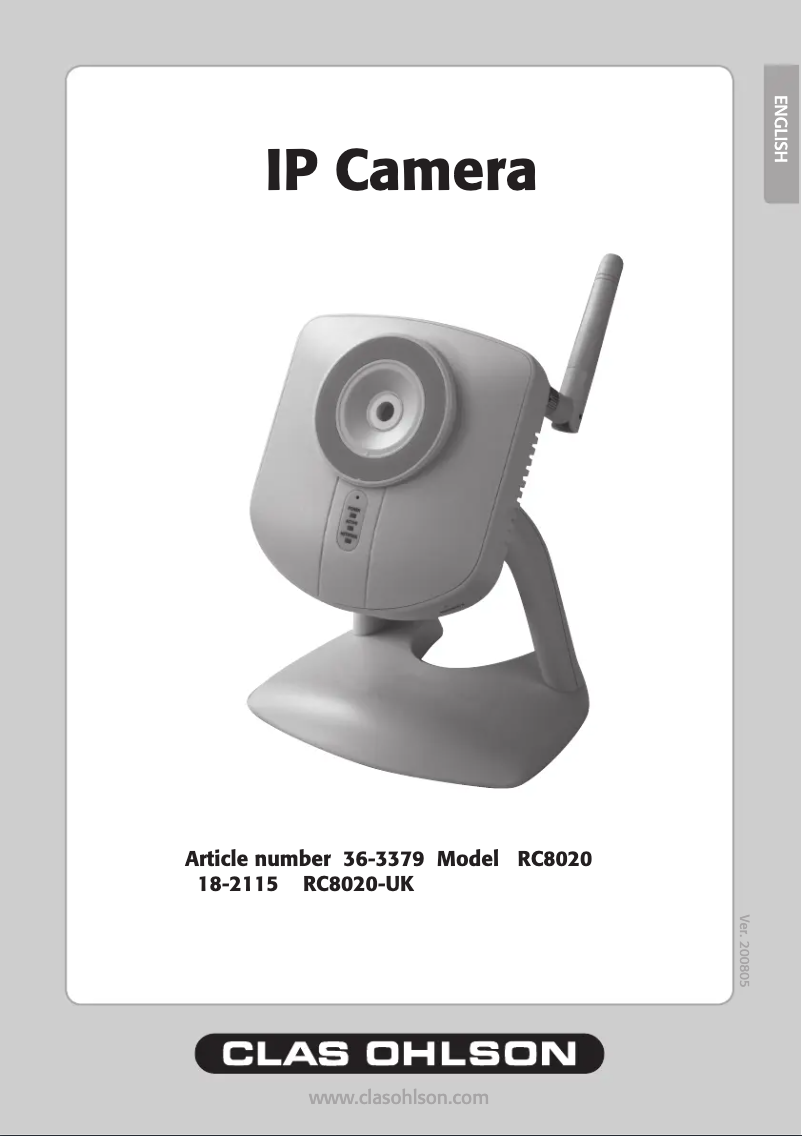 Página 1 del manual Manual de usuario Clas Ohlson RC8020