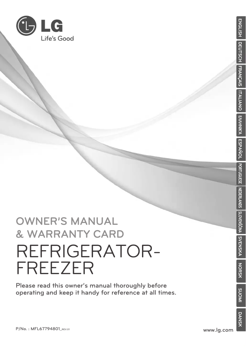 Page 1 de la notice Manuel utilisateur LG GBB539SWHWB