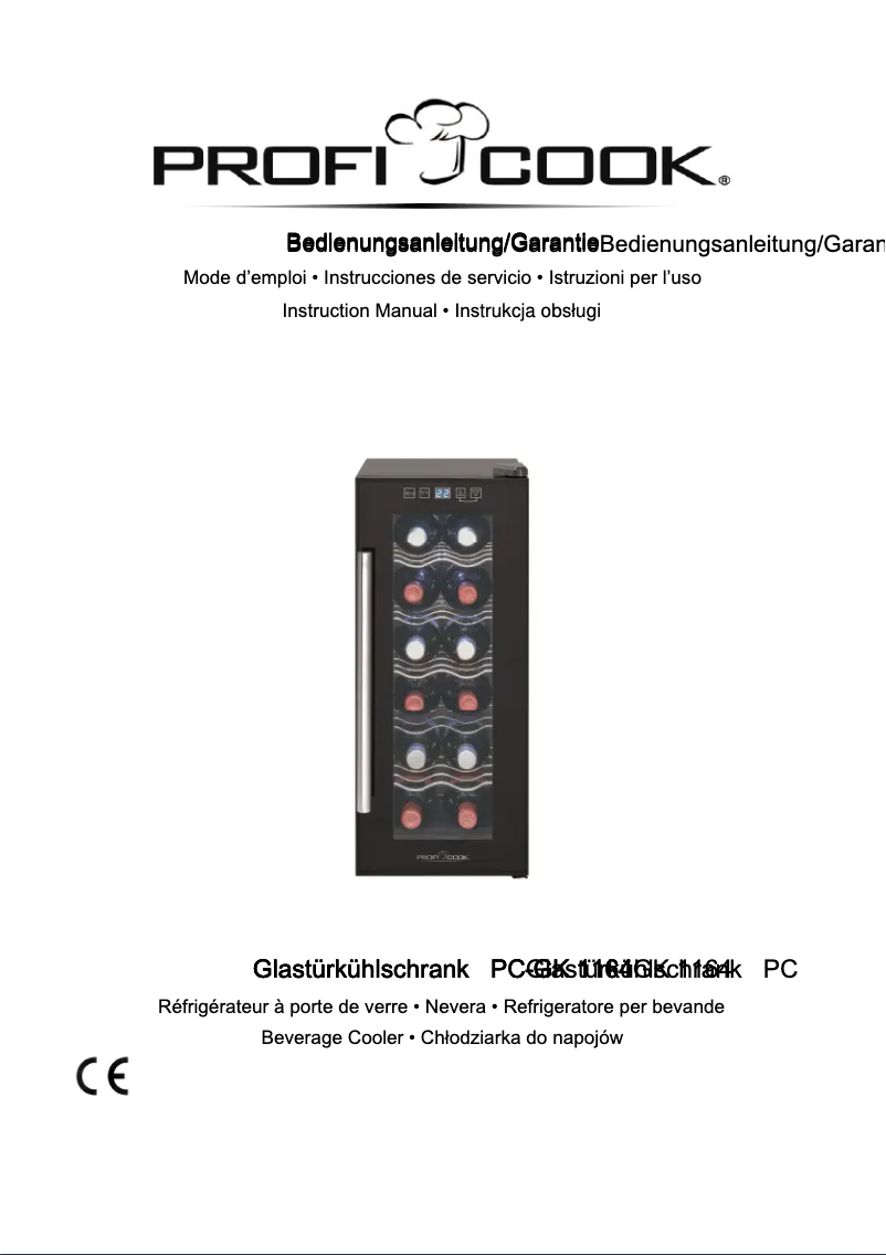 Page 1 of the manual User Manual ProfiCook PC-GK 1164