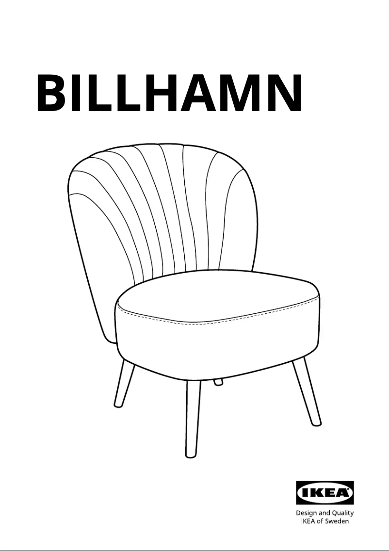 Page 1 de la notice Manuel utilisateur Ikea BILLHAMN 605.444.47