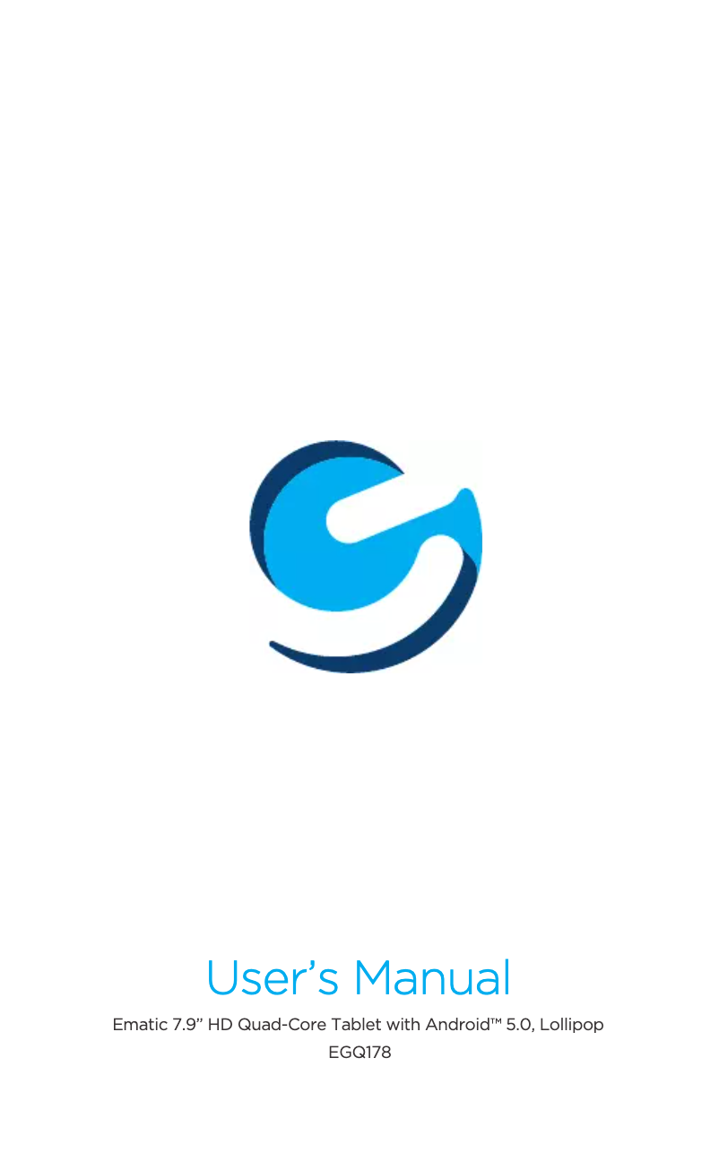 Page 1 de la notice Manuel utilisateur Ematic EGQ178