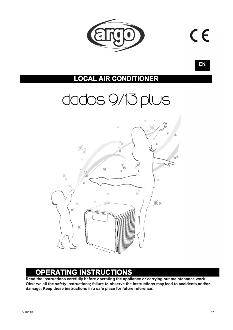 Page 1 de la notice Manuel utilisateur Argoclima Dados 9 Plus