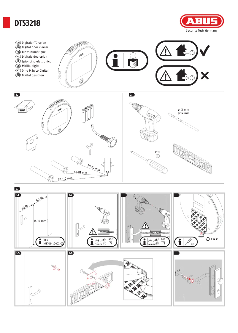 Página 1 del manual Manual de usuario Abus DTS3218