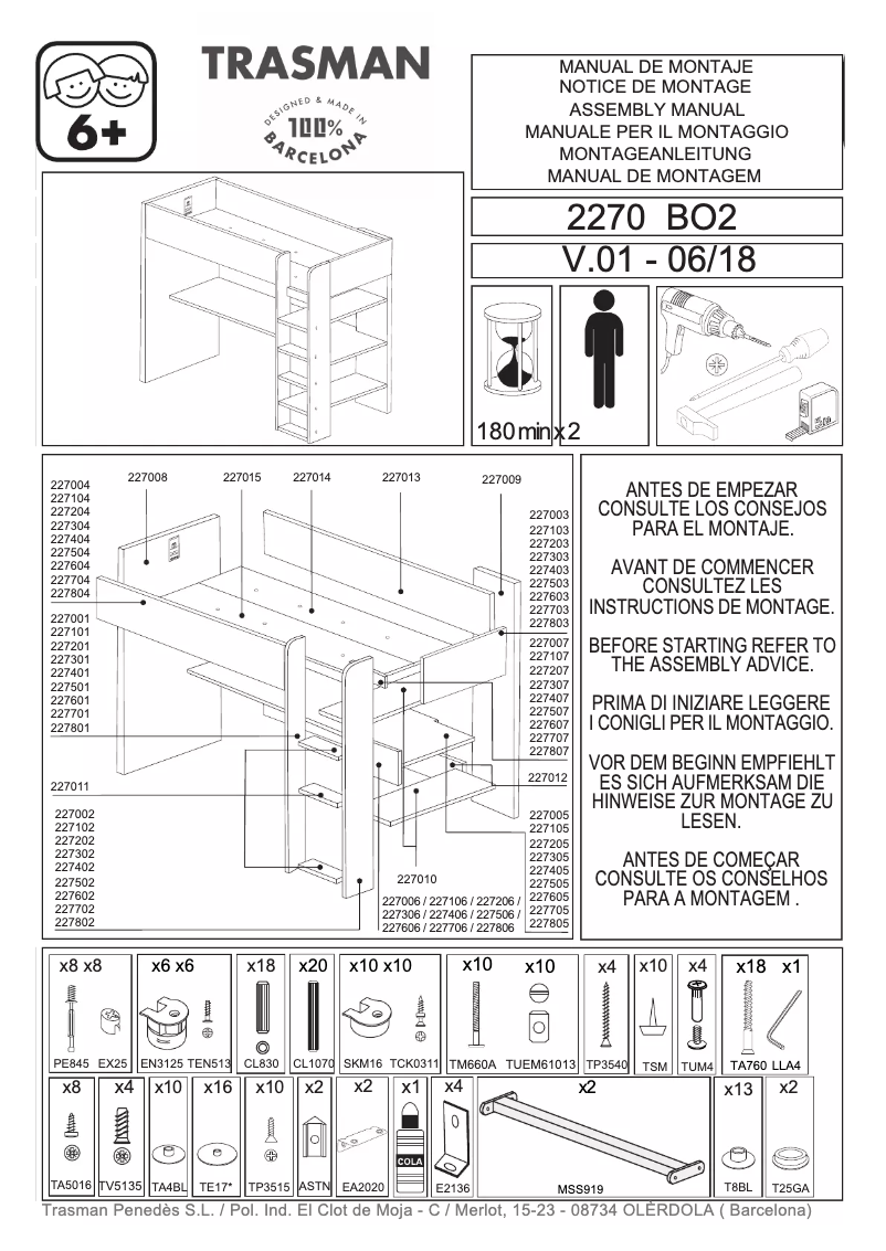 Página 1 del manual Manual de usuario Trasman Tarragona