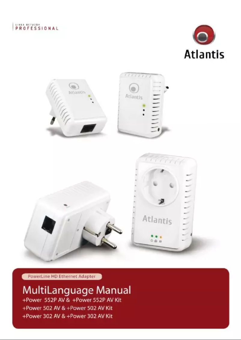 Page 1 de la notice Manuel utilisateur Atlantis Land NetPower 302 AV