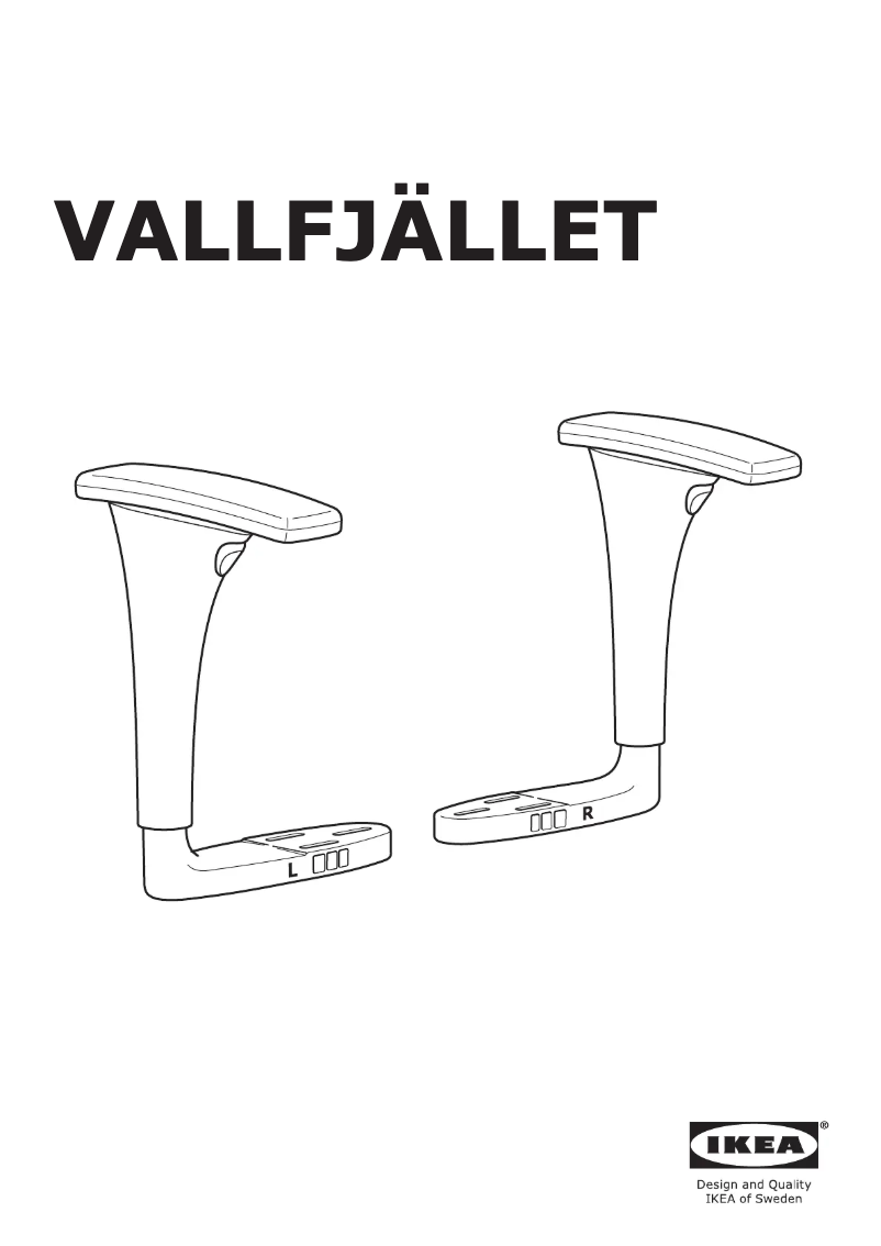 Page 1 de la notice Manuel utilisateur Ikea VALLFJÄLLET 104.684.03