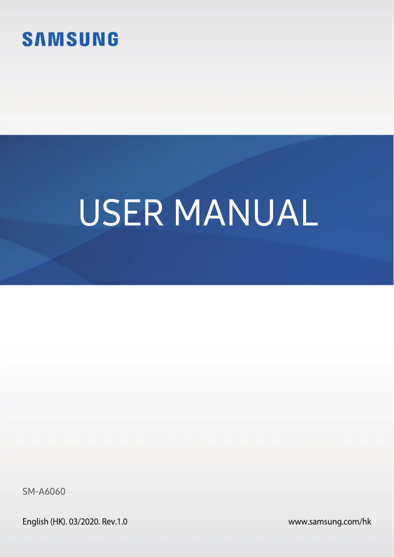 Página 1 del manual Manual de usuario Samsung Galaxy A60