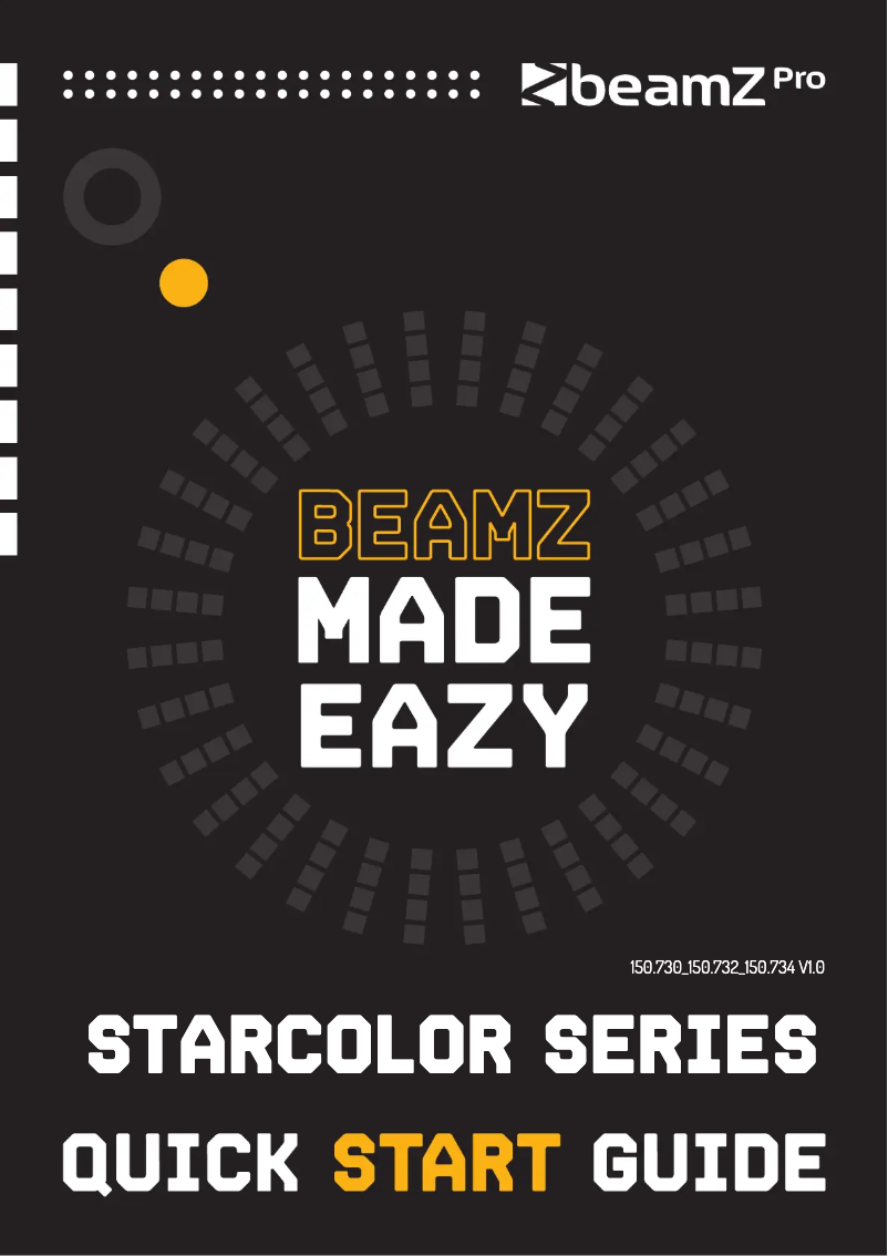 Page 1 of the manual Quick Start Guide BeamZ StarColor128
