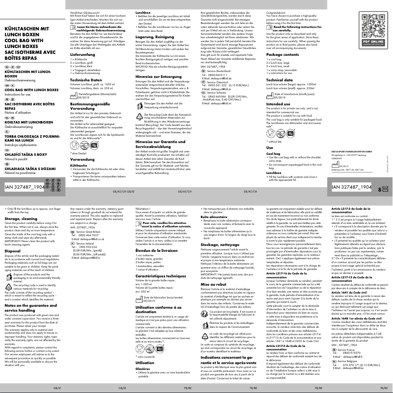 Page 1 de la notice Manuel utilisateur Ernesto IAN 327487