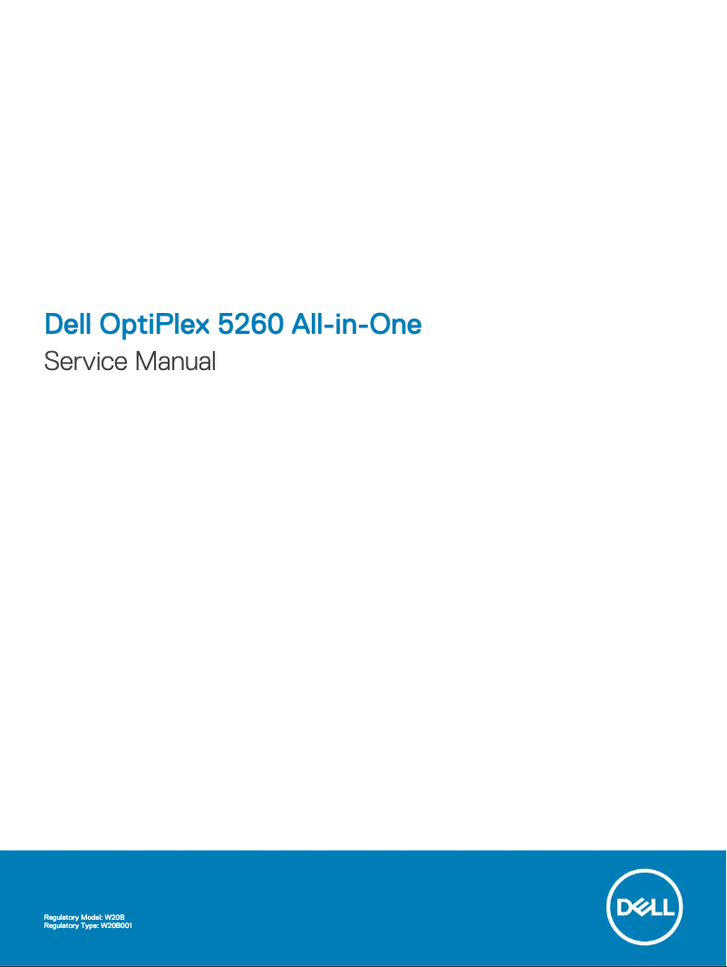 Página 1 del manual Manual de usuario Dell Optiplex 5260 AIO