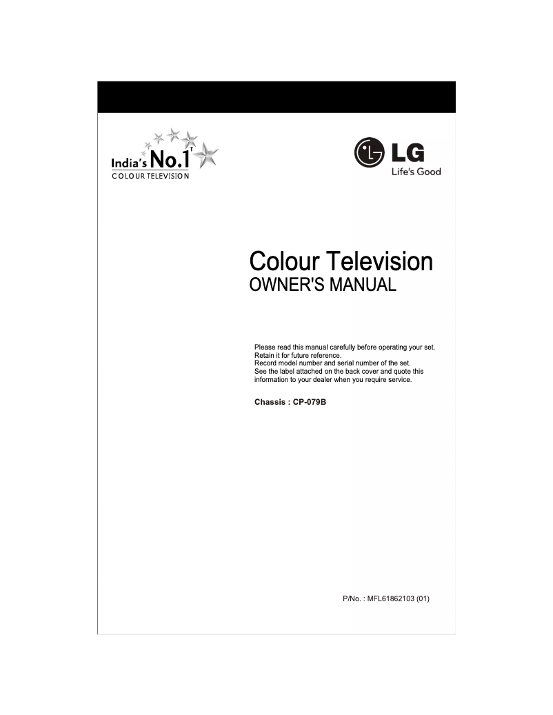 Page 1 of the manual User Manual LG 21FU4RGE3