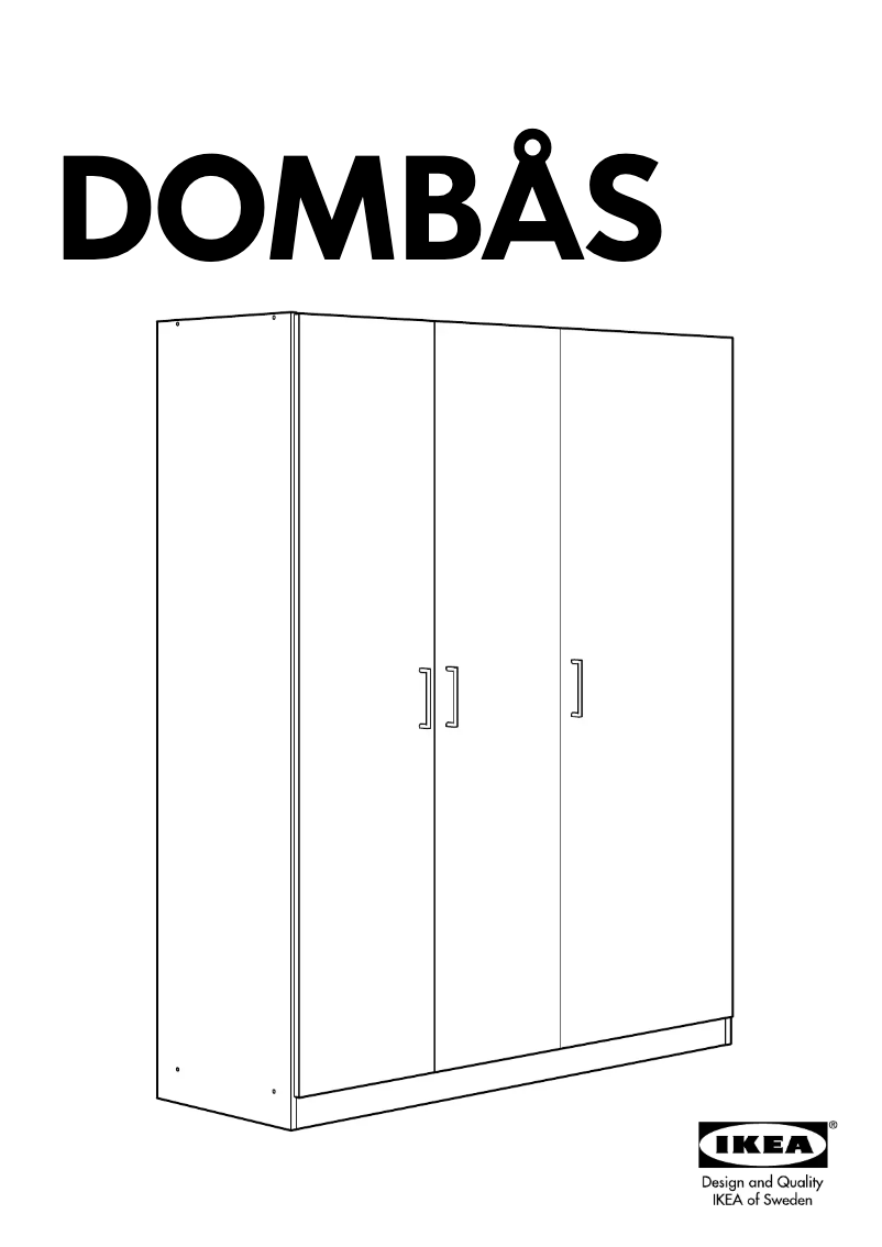 Page 1 de la notice Manuel utilisateur Ikea DOMBAS