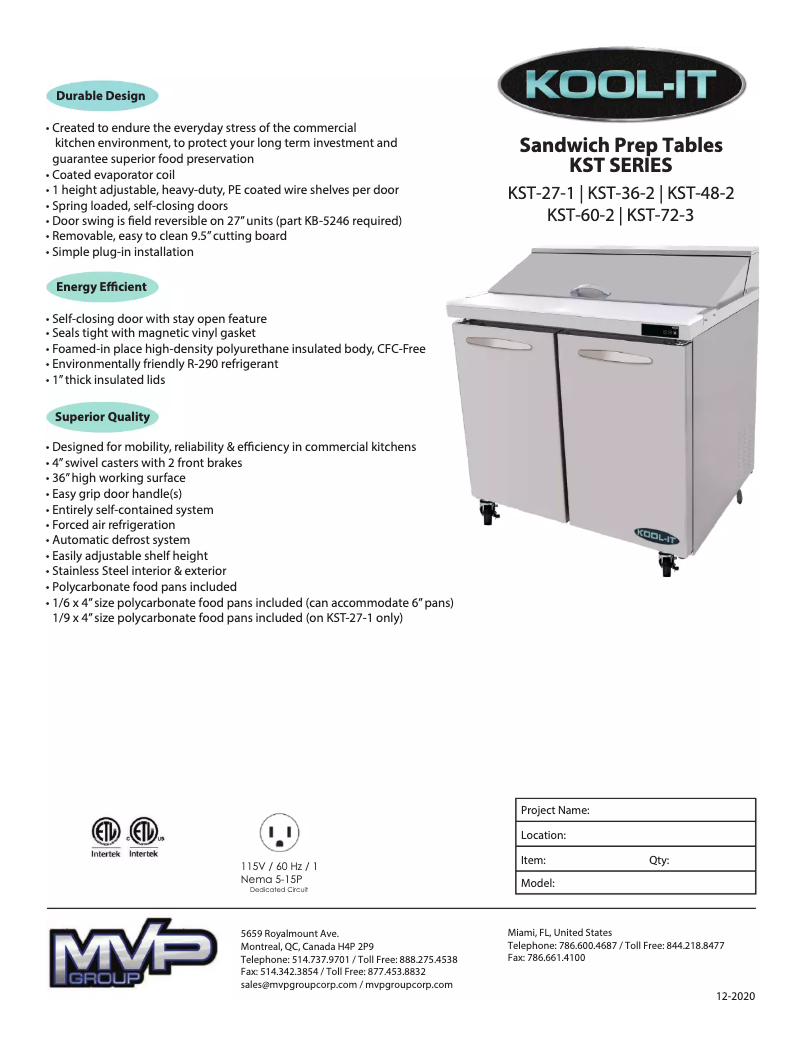 Page 1 de la notice Manuel utilisateur Kool-It KST-60-2