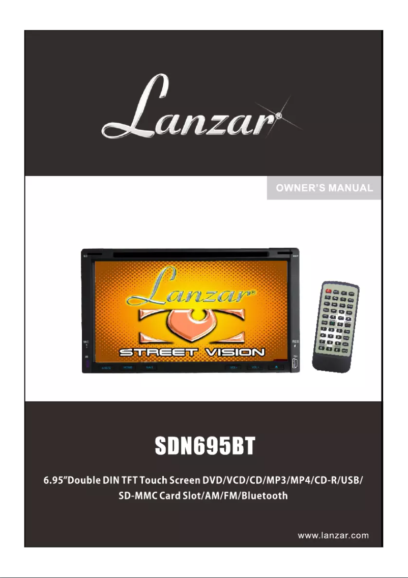 Page 1 de la notice Manuel utilisateur Lanzar SDN695BT