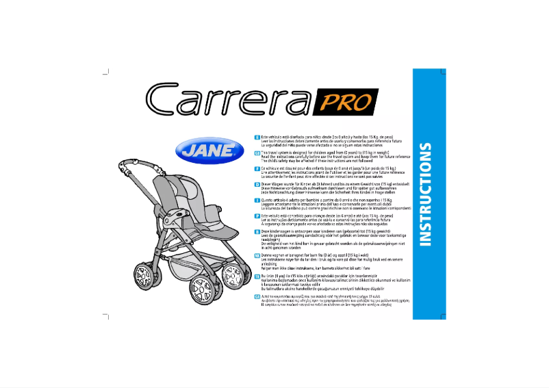 Página 1 del manual Manual de usuario Jane Carrera Pro