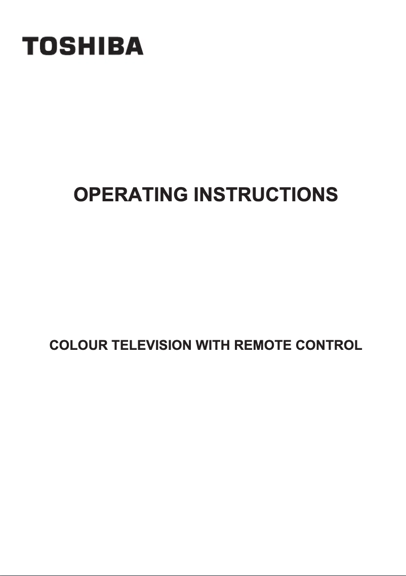 Página 1 del manual Manual de usuario Toshiba 49U5766DG