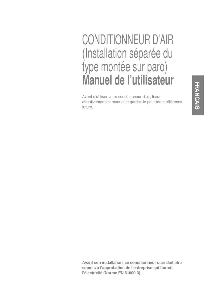 Page 1 de la notice Manuel utilisateur LG LS-R126CDL
