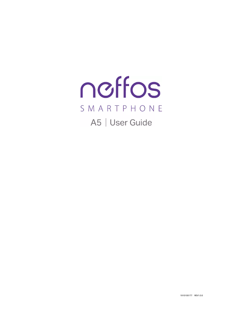 Page 1 of the manual User Manual TP-Link Neffos A5