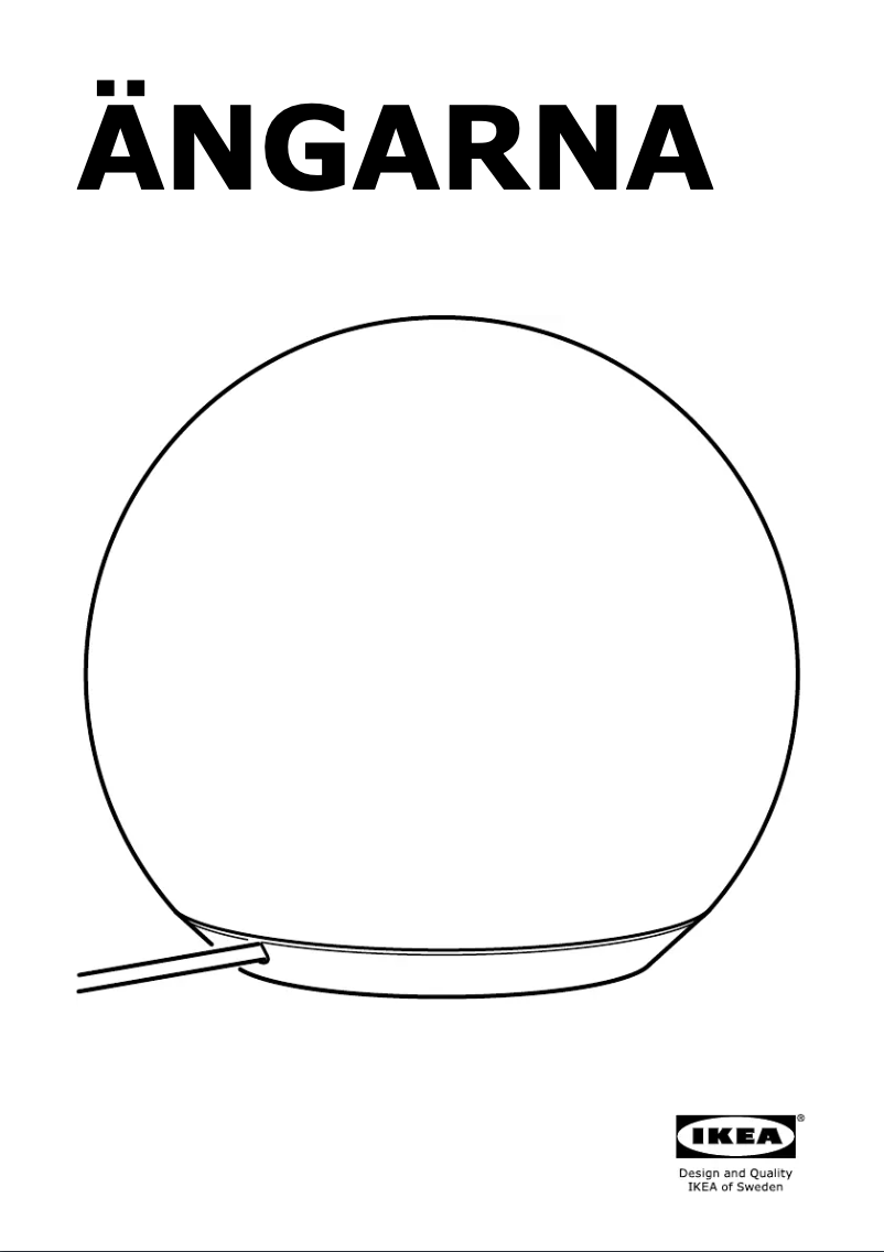Page 1 de la notice Instructions / montage Ikea ÄNGARNA