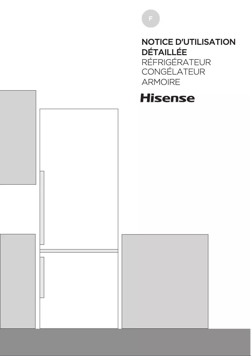 Page 1 de la notice Manuel utilisateur Hisense RB418D4AD2