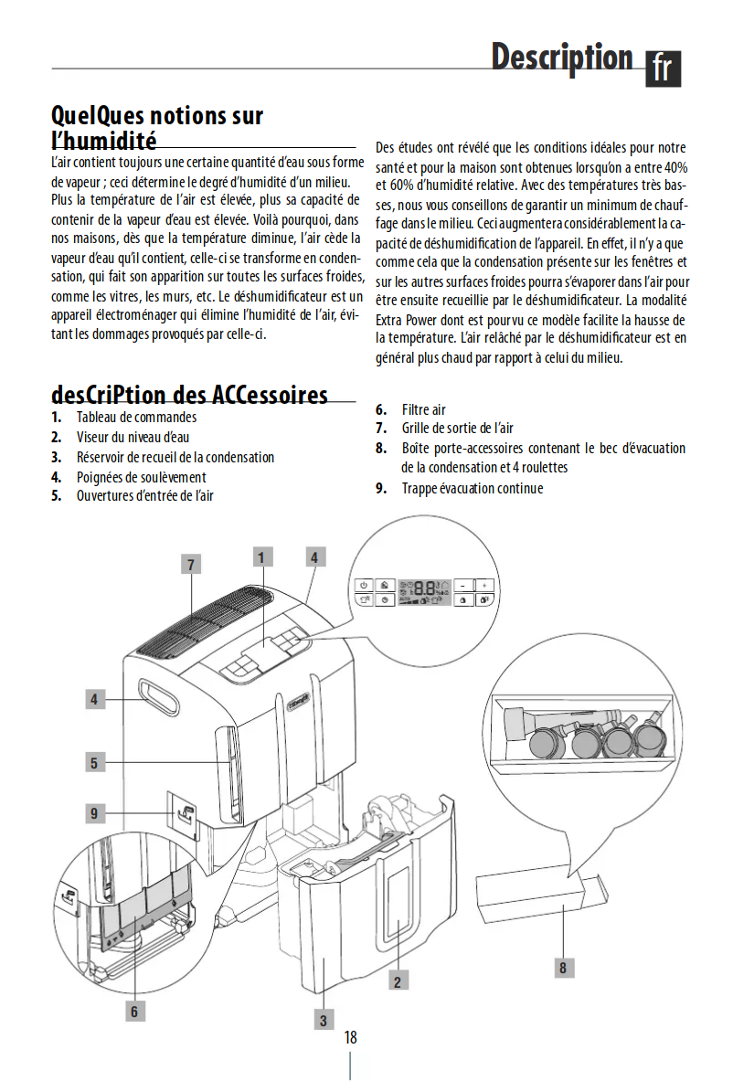 Image de la première page du manuel de l'appareil Tasciugo AriaDry Compact DDS 30 Combi