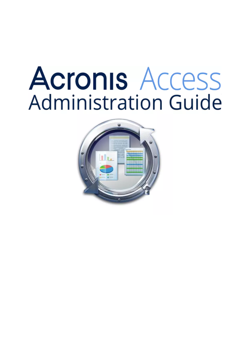 Page 1 of the manual User Manual Acronis Access Advanced