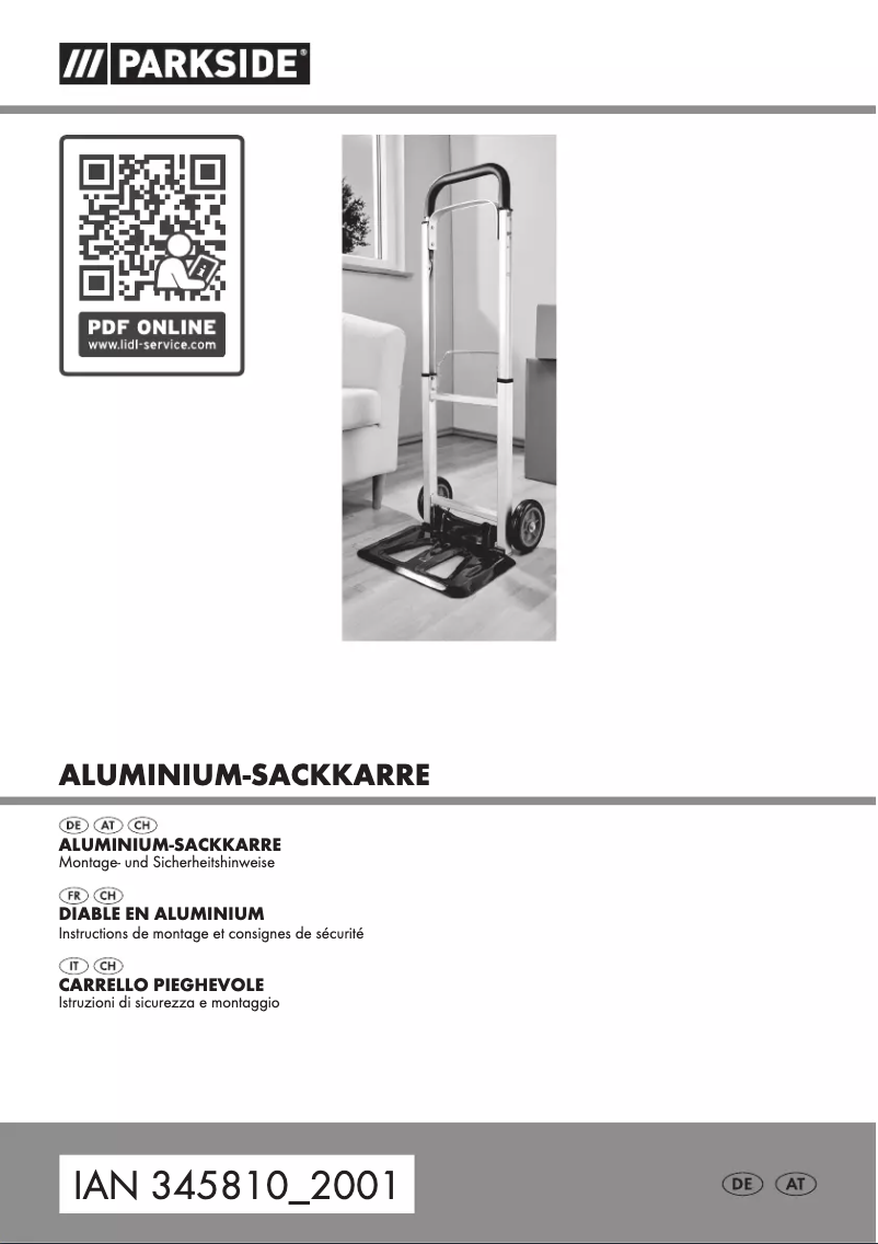 Page 1 de la notice Manuel utilisateur Parkside HG04152