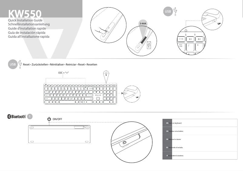 Página 1 del manual Manual de usuario V7 KW550