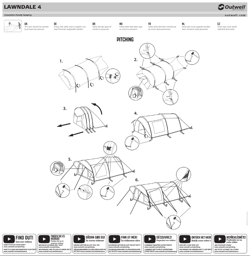 Page 1 de la notice Mode d'emploi Outwell Lawndale 4