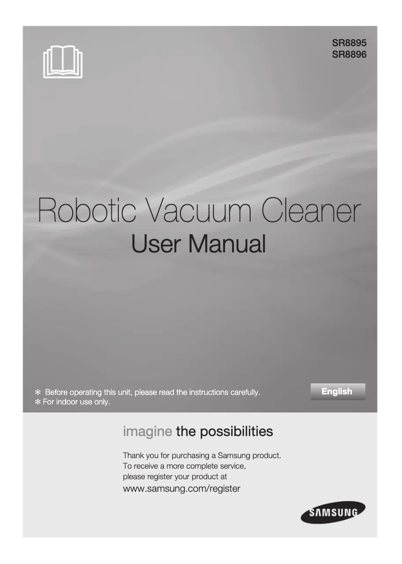 Page 1 de la notice Manuel utilisateur Samsung SR8898