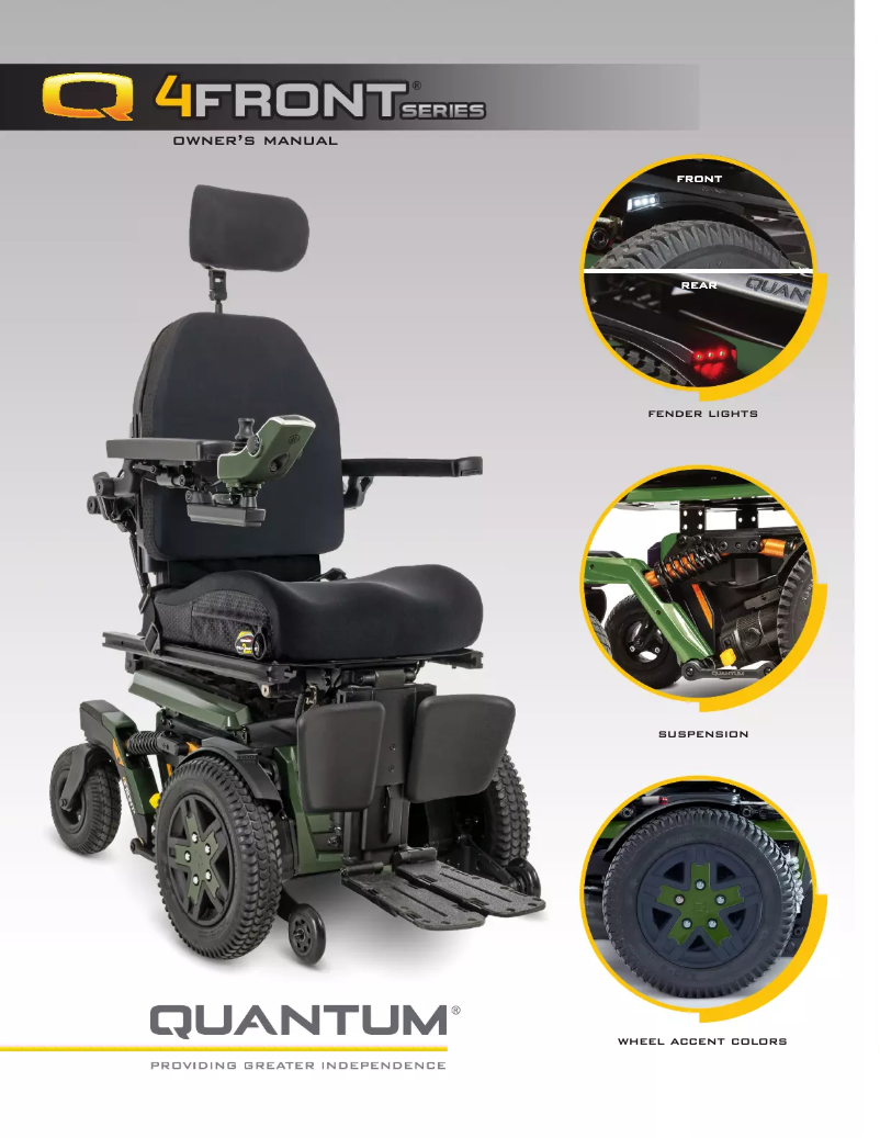 Page 1 de la notice Manuel utilisateur Quantum 4Front 2