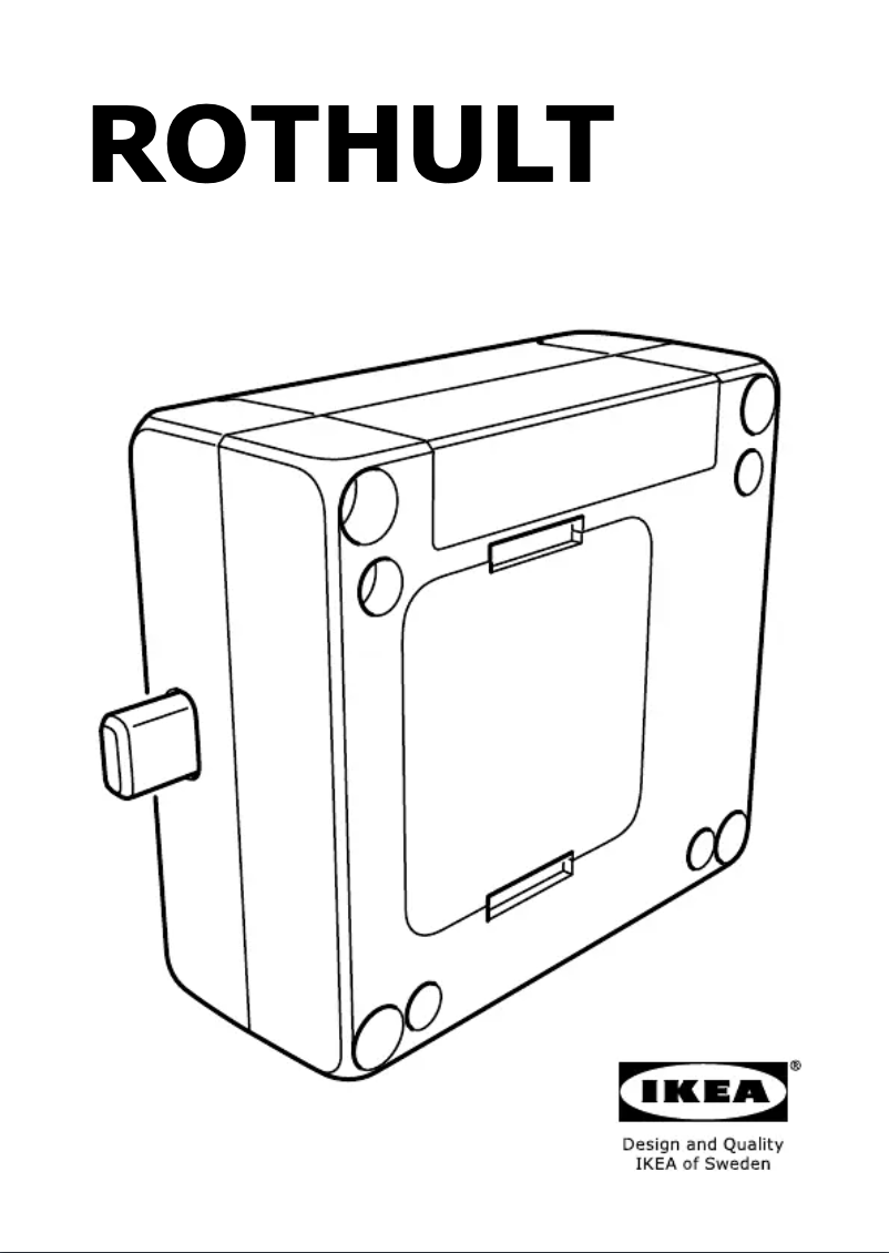 Page 1 de la notice Manuel utilisateur Ikea ROTHULT 504.179.25