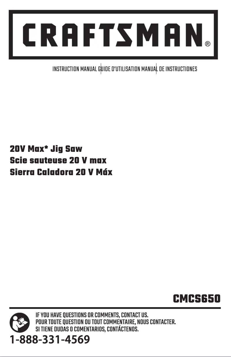 Página 1 del manual Manual de usuario Craftsman CMCS650