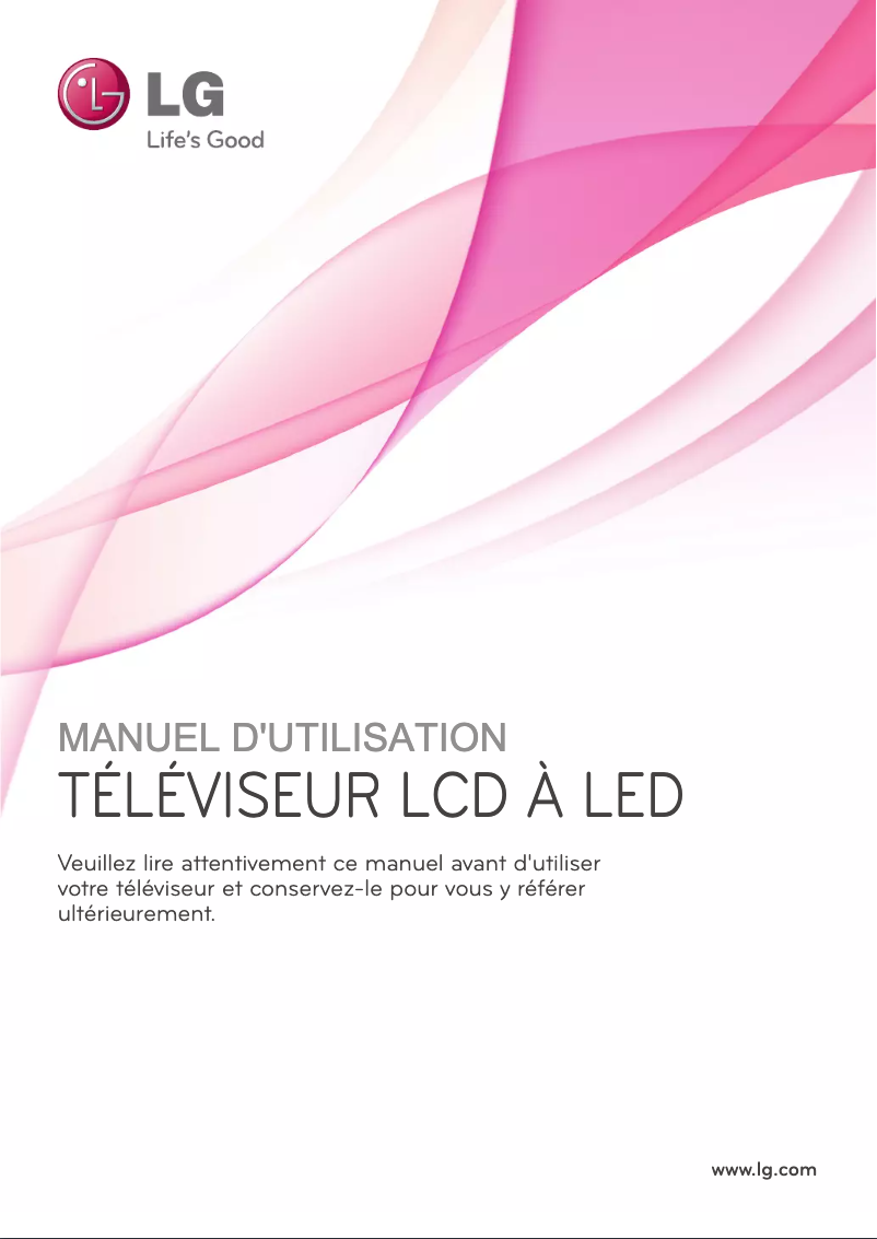Page 1 de la notice Manuel utilisateur LG 55LW5500
