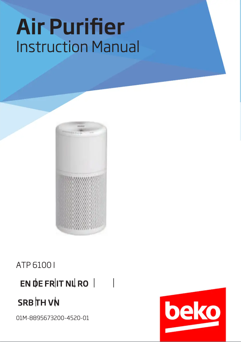 Page 1 de la notice Manuel utilisateur Beko ATP6100I