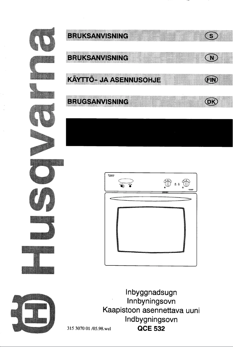 Page 1 de la notice Manuel utilisateur Husqvarna QCE532