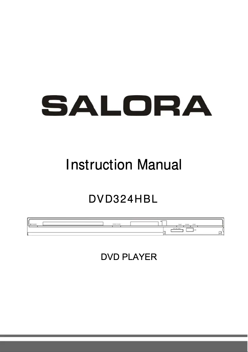 Page 1 de la notice Manuel utilisateur Salora DVD324HBL